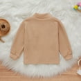 thumbnail image 7 of Honeeladyy Winter Coats Toddler Girl&boy Baby Infant Kids Autumn And Winter Sweater Candy Color Cardigan Solid Color Small Cardigan Children's Sweater Khaki Sales, 7 of 7