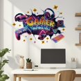thumbnail image 4 of Translucent PVC Self Adhesive Wall Stickers Waterproof Building Decals for Home Living Room Bedroom Wall Decoration Playing Theme 900x300mm 2 sheets/set, 4 of 8