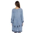 thumbnail image 3 of Riviera Sun Women's Tunic Dress - Bohemian Style Beachwear for Comfortable and Stylish Summer Days (Light Denim, Large), 3 of 3