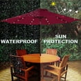 thumbnail image 3 of 9 ft Patio Umbrella with Solar 32 LED Lights Clearance Outdoor Solar Umbrella Table Market Umbrella for Garden Backyard Pool and Beach, 3 of 5