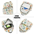 thumbnail image 5 of FORMRS Mini Backpack Purse for Women Travel Daypack Casual Shoulder Bag, Floral Easter Eggs, 5 of 7