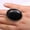 Black-30x40mm, variant on 5pcs Natural stone rings agated jewelry quartzd models trendy adjustable 30x40mm-Resizable-Orange-30x40mm