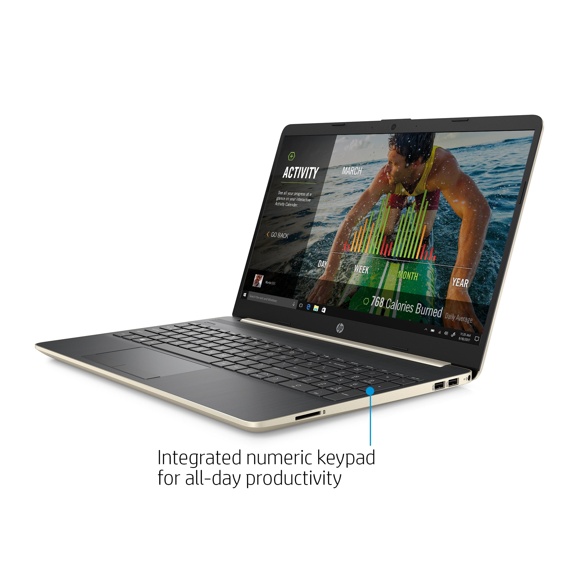 2021 HP 15.6 in Full HD Laptop, 11th Gen Intel Core i3-1115G4 Processor , 8GB DDR4 RAM, 256GB SSD, HDMI, Bluetooth, Win 10 Home, Natural Silve　メモリ