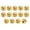 Electroplated Gold, variant on Uxcell Lamp Screw Cap, Knurled Threaded Cap Nuts Decorative Lamp Shade Finial Knob Replacement Parts for Light Fixture Decor Repair Household DIY Retro Bronze M4x10.6mm