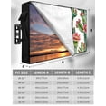 thumbnail image 7 of Outdoor TV Cover 60 to 65 Inch Weatherproof, Botanical Floral Waterproof TV Screen Protector for Outside Decor with Zipper and Pocket 58"L x 37"H , Cactus Succulent Desert Green Red, 7 of 7