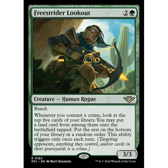 MtG Outlaws of Thunder Junction Rare Freestrider Lookout #163