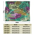 thumbnail image 3 of DouZhe Ultra-Soft Micro Fleece Lightweight Flannel Bed Blanket, Vintage Abstract Zebra Animal Print Cozy Warm Throw Blankets, 40"x30", 3 of 7
