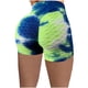 thumbnail image 3 of Jacenvly New Womens Plus Shorts Clearance Ladies Short Color Tie-Dye Jacquard Bubble Hip Fitness Pocket Stretch Yoga Pants Leggings Shorts for Women, 3 of 8