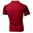 thumbnail image 5 of FAVIPT Men's 2024 Summer Shirts Men's Polo Shirts Short Sleeve Casual Polo T Shirt Big and Tall Color Block Slim Fit Golf Shirts for Men Plus Size Polo Tops with Pocket Red XL, 5 of 5