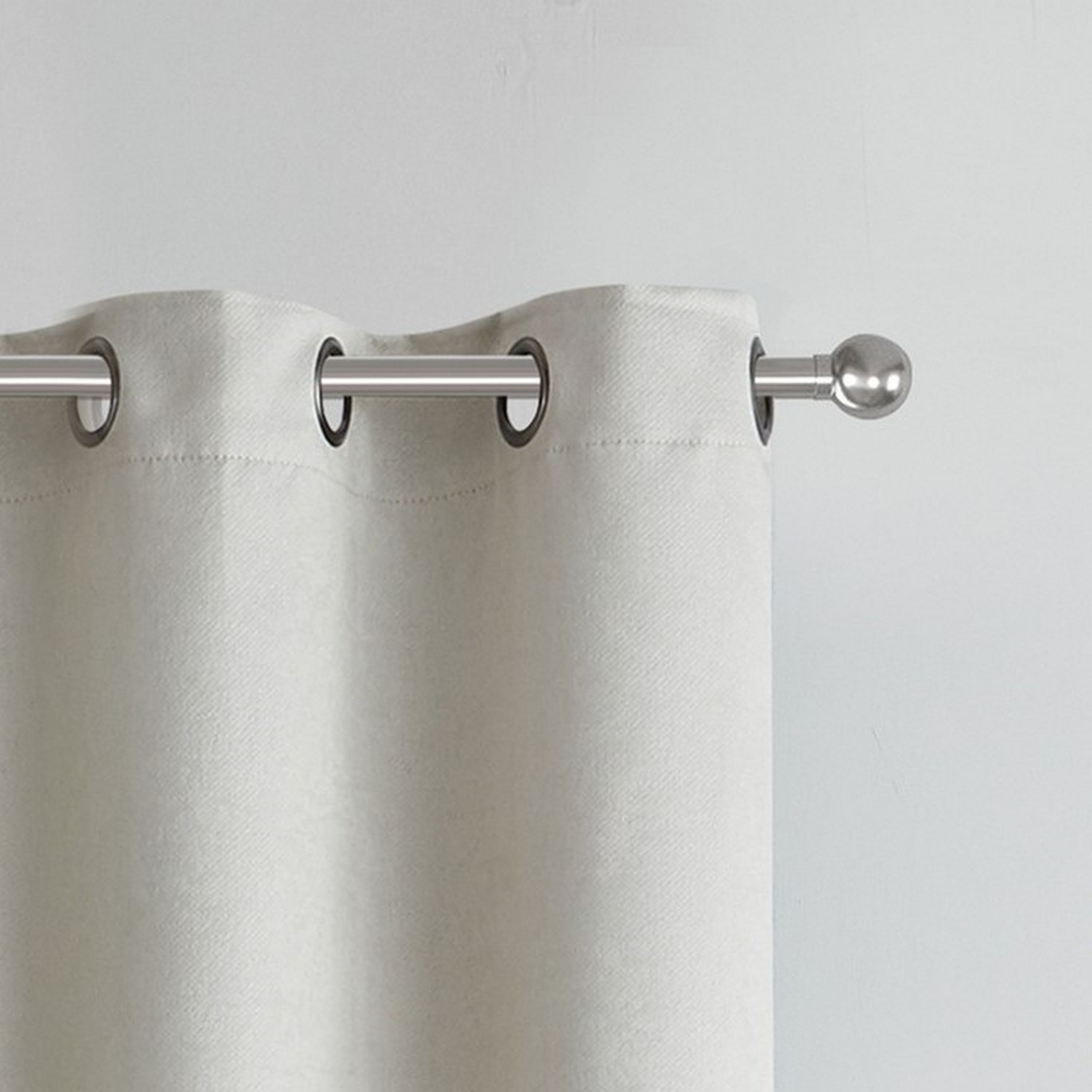 VCNY Home Domino Cream Solid Grommet Blackout Curtain Panel, 55" x 84"