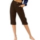thumbnail image 1 of WILLBEST Pantalones Capri Casuales para Mujer, de Verano, a La Moda, con Cintura Elástica, para Playa y Resort, Cómodos y elegantes. Extra Grande, 1 of 3