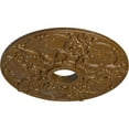 thumbnail image 3 of Ekena Millwork 18"OD x 3 1/2"ID x 1 3/8"P Norwich Ceiling Medallion (Fits Canopies up to 4 1/2"), Hand-Painted Smokey Topaz Crackle, 3 of 6