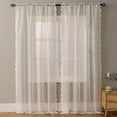 thumbnail image 3 of Namzi Room Curtains for Bedroom - White, 214*130cm 1 slice , Light Weight Blackout Curtains, Polyester Rod Pocket Drapes, Blackout curtain., 3 of 5