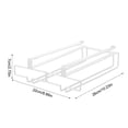 thumbnail image 2 of Matsuzay Soporte para copas de vino, colgador para copas que ahorra espacio, soporte para colgar, organizador, restaurante, suministros para el hogar, Organizadores de utensilios de cocina Blanco Matsuzay HA009155-01, 2 of 6