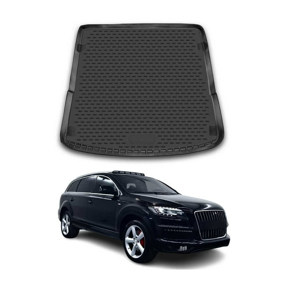 OMAC Cargo Mats Liner for Audi Q7 2007-2015 Rear Trunk Waterproof TPE Black