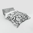 thumbnail image 2 of Ambesonne White Bedding Set 4 Pcs, Grungy Skulls Halloween, Queen, White Black, 2 of 2