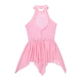 thumbnail image 4 of iiniim Kids Girls' Halter Sequined Lyrical Dance Tutu Dress Irregular Latin Ballet Dancewear, 4 of 7