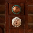 thumbnail image 3 of Set of Six Copper Filigree Ceramic  Cabinet Knobs by Trinca-Ferro, 3 of 7