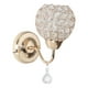 thumbnail image 1 of Aplique de pared de cristal de lujo Gold E27 Lámpara de montaje en pared Accesorio de iluminación para cabecera Estándar Zulema lámpara de pared, 1 of 8