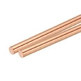 thumbnail image 1 of Uxcell Pure Copper Round Rod Diameter Length Solid Copper Rod Lathe Bar Stock for Metal Craft 8 x 150mm 2pcs, 1 of 6