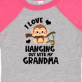 thumbnail image 4 of Inktastic Monkey I Love Hanging out with My Grandma Boys or Girls Baby Bodysuit, 4 of 5