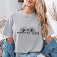 thumbnail image 4 of Jollimate Be Still And Know Shirt, Floral Christian Women Graphic Tee, Cool Retro Scripture T-Shirt, 4 of 6