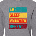 thumbnail image 4 of Inktastic Volunteering Eat Sleep Volunteer Repeat Long Sleeve T-Shirt, 4 of 5