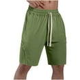 thumbnail image 1 of Mens Casual Shorts Color Sólido Casual Bolsillo Cordón Fitness, Algodón Ligero para Al Aire Libre Y el Uso Diario, 1 of 8