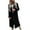 Black, variant on Meichang Women's Long Blazer Business Casual Solid Lapel Long Sleeve Formal Suit Slim Double Breasted Cardigan Work Office Jacket
