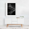 thumbnail image 2 of The Ben Franklin Glow B&W - Philadelphia Pennsylvania Photography White Framed Wall Art Print 16 x 24 inches, 2 of 3