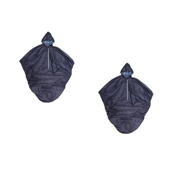 Raindrops 2pcs Waterproof Wheelchair Poncho Hooded Wheelchair Rain Coat Reflective Rain Ponchos for The Elderly