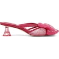 thumbnail image 2 of Circus NY by Sam Edelman Women's Natalina Heeled Sandal Magenta Rose Polka Dot Mesh 12M, 2 of 5