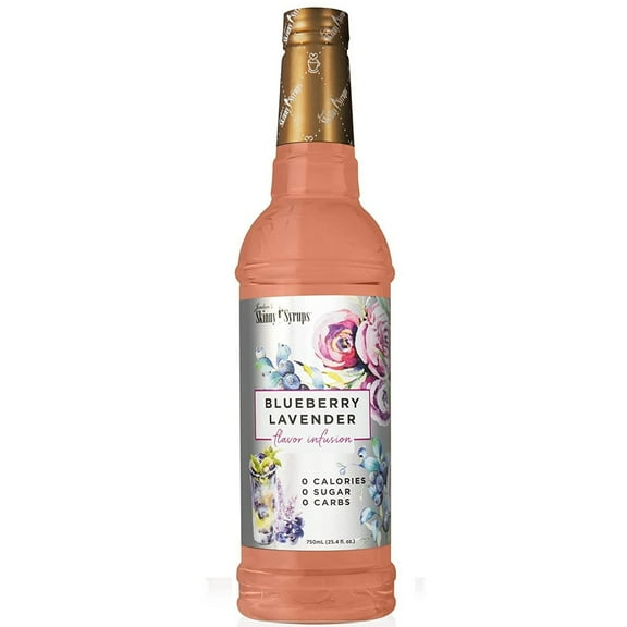 Jordan's Sugar-Free Skinny Syrup, Large 25.4-oz. Bottle (Blueberry Lavender) 25.4 Fl Oz (Pack of 1)