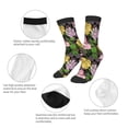 thumbnail image 3 of Uemuo Colorful Roses Printed Kids Boys Socks Seamless Crew Socks Crazy Funny Athletic Sport Socks for Children, 3 of 6
