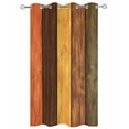 thumbnail image 2 of nqOlkjepod Outdoor Curtains for Patio Waterproof, Farmhouse Orange Brown Outdoor Privacy Panels Grommet, Retro Vintage Wood Blackout Outside Curtains for Porch/Cabana/Pergola 54"x108", 1 Panel, 2 of 8