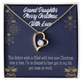thumbnail image 4 of To My Granddaughter Merry Christmas With Love Forever Necklace w Message Card, 4 of 20