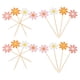 thumbnail image 2 of 40 unidades de palillos decorativos de margaritas para cupcakes, ideales para decorar pasteles, bodas, cumpleaños y fiestas. Colores surtidos., 2 of 8