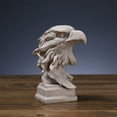 thumbnail image 3 of Bald Eagle Resin Statue for Home Décor Farm House Living Room Porch Decoration Office Desktop Table Wine Cabinet Arrangement Gift, Copper, 3 of 6