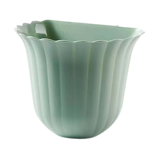 Cubo de basura de escritorio, organizador de escritorio, cubo, contenedor para plantas, macetas, cocina Verde