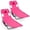 Pink, variant on Gymax 2PCS Tanning ChairFolding Beach Lounge Chair w/5-Position Adjustable Backrest Pink