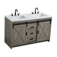 thumbnail image 6 of Elegant Kitchen and Bath Austin 54 inch Double Bathroom Vanity in Rustic Grey, 6 of 10
