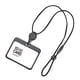 thumbnail image 5 of Porta credencial de enfermera, porta credencial de enfermera, tarjeta de identificación con cordón estirable para oficina, Negro horizontal, 5 of 9