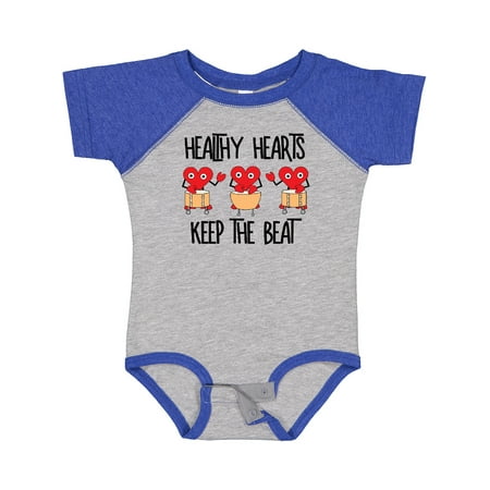 

Inktastic Healthy Hearts Boys or Girls Baby Bodysuit