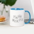 thumbnail image 3 of CafePress - FAGABEEFE Mug - 11 oz Ceramic Mug - Novelty Coffee Tea Cup, 3 of 4
