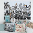 thumbnail image 2 of Designart ' Birds and Peonies With Chinoiserie VIII ' Farmhouse Canvas Wall Art Print, 2 of 3