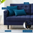 thumbnail image 4 of Modway Exalt Fabric Upholstered Tufted Sofa in Royal Blue & Black, 4 of 9