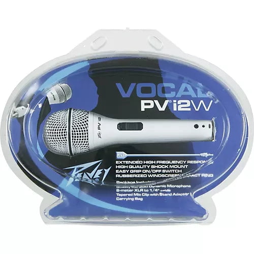 Peavey PVi 2 Wired Dynamic Microphone, White