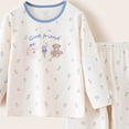 thumbnail image 4 of Leey-World Toddler Pijamas Girl 1t 2t 3t 4t 5t 6t Toddler Girls Kids Pajamas Pjs Long Sleeve Snug fit 12M-8Y 2pcs Soft Jammies(Beige,10-11 Years), 4 of 4