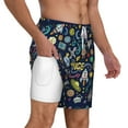 thumbnail image 6 of Rocae Colorful Space for Men's Swim Trunks Quick Dry With Two Side Pockets and One Lined Patch PocketXX-Large, 6 of 9