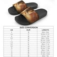 thumbnail image 2 of GZHJMY Stylish Slides for Women Men, Cautious Fox in Autumn Leaves Soft Flexible Slip-on Sandals Slippers, 2 of 7
